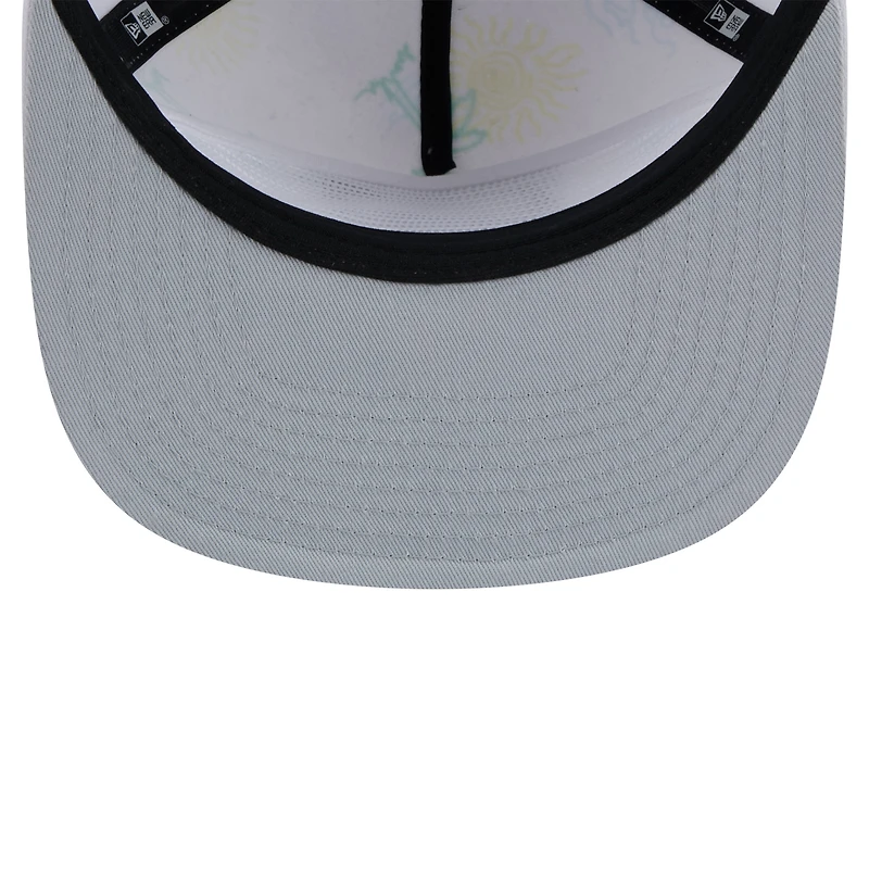 Casquette Snapback New Era Las Vegas Raiders Vacay Golfer pour hommes, blanche