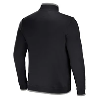 Men's NFL x Darius Rucker Collection by Fanatics Black Las Vegas Raiders Logo Quarter-Zip Top
