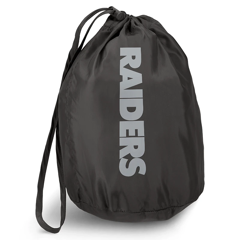 Men's NFL x Darius Rucker Collection by Fanatics Black Las Vegas Raiders Packable Full-Zip Vest with Travel Bag