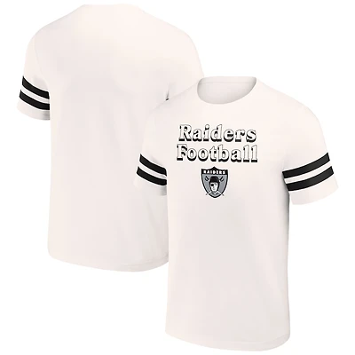T-shirt vintage pour homme de la collection NFL x Darius Rucker par Fanatics, couleur crème, Las Vegas Raiders