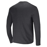 Men's NFL x Darius Rucker Collection by Fanatics Heathered Charcoal Las Vegas Raiders Long Sleeve T-Shirt