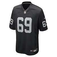 Maillot de match Nike Adam Butler noir pour homme des Las Vegas Raiders
