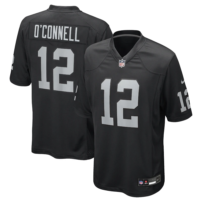 Men's Nike Aidan O'Connell Black Las Vegas Raiders Team Game Jersey
