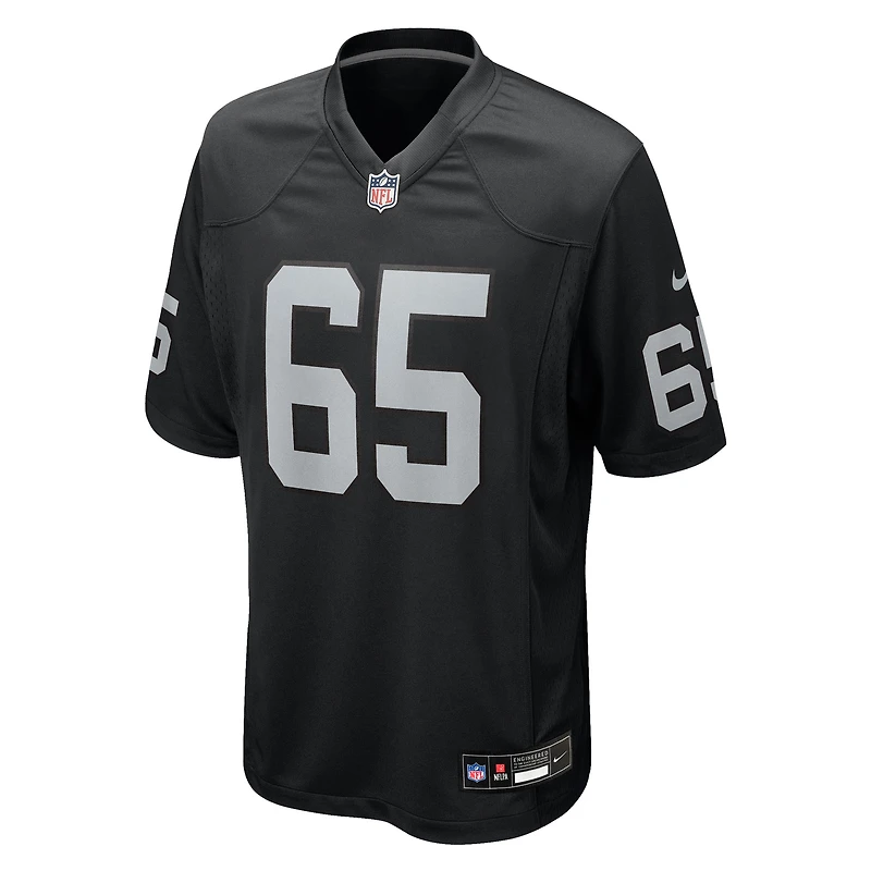 Men's Nike Alex Cappa  Black Las Vegas Raiders Team Game Jersey
