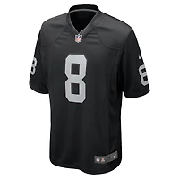 Maillot de match Nike Ameer Abdullah pour homme, noir, des Las Vegas Raiders