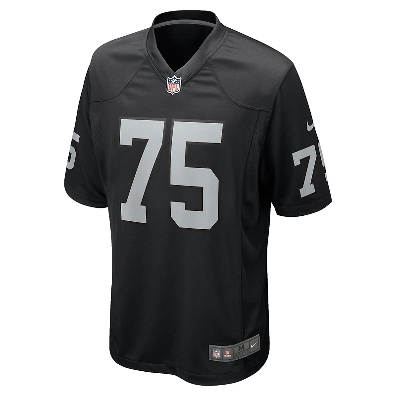 Men's Nike Andrus Peat  Black Las Vegas Raiders Team Game Jersey