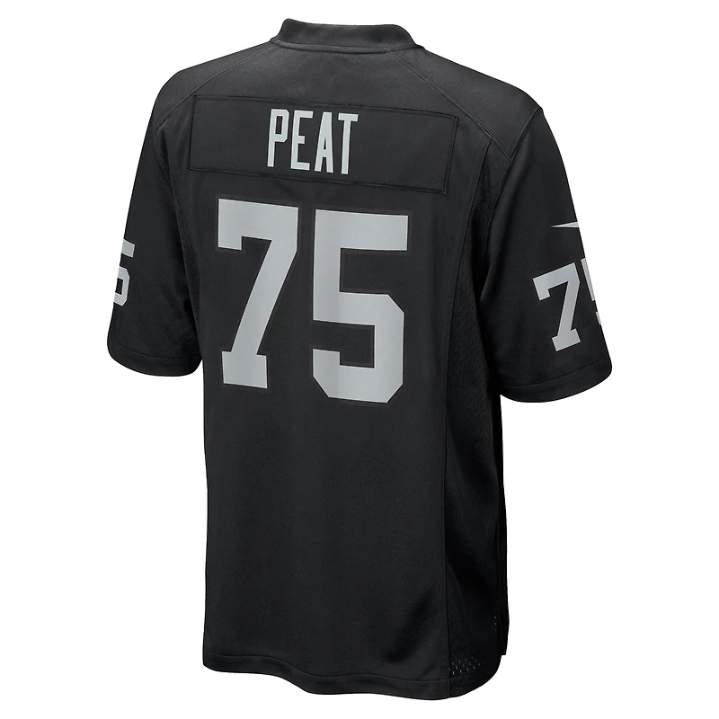 Men's Nike Andrus Peat  Black Las Vegas Raiders Team Game Jersey