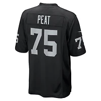 Men's Nike Andrus Peat  Black Las Vegas Raiders Team Game Jersey