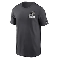 Men's Nike Anthracite Las Vegas Raiders Blitz Essential T-Shirt