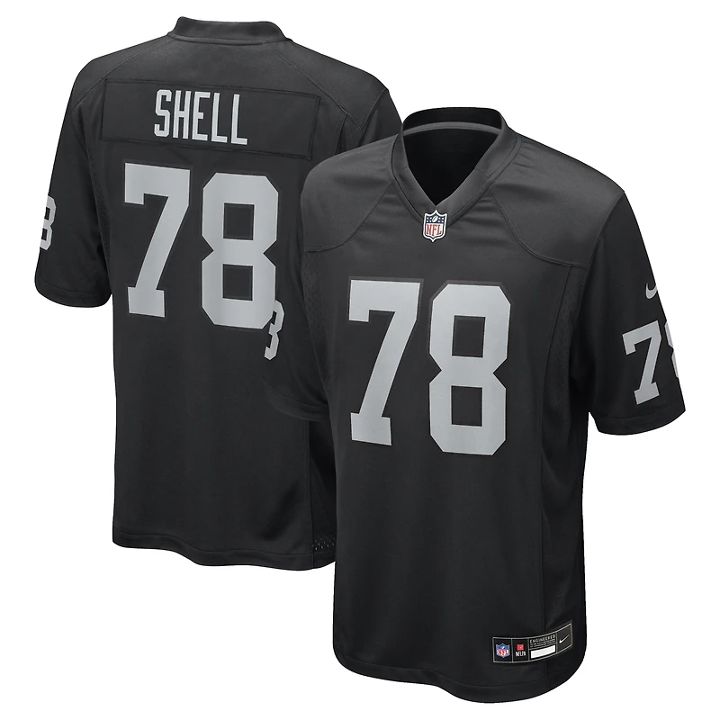 Men's Nike Art Shell Black Las Vegas Raiders Game Retired Player Jersey