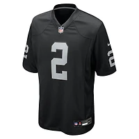 Maillot de match Nike Ashton Jeanty noir pour homme, équipe des Raiders Las Vegas