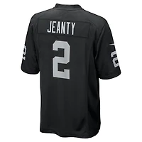 Men's Nike Ashton Jeanty Black Las Vegas Raiders Team Game Jersey