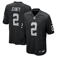 Men's Nike Ashton Jeanty Black Las Vegas Raiders Team Game Jersey