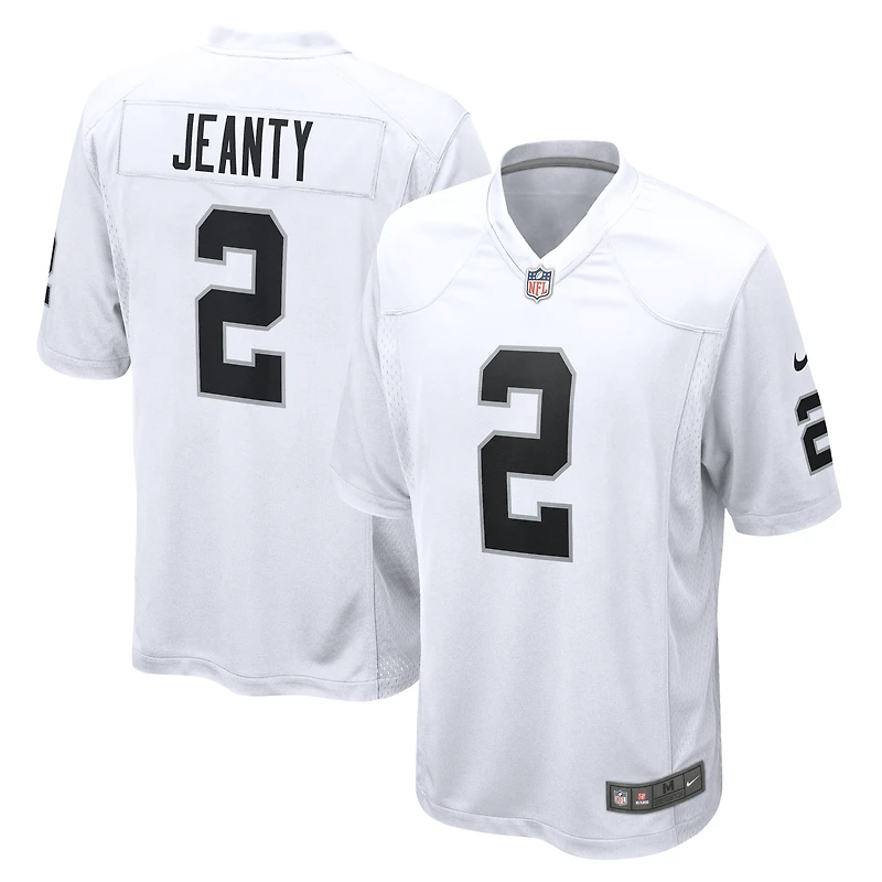 Men's Nike Ashton Jeanty White Las Vegas Raiders Game Jersey