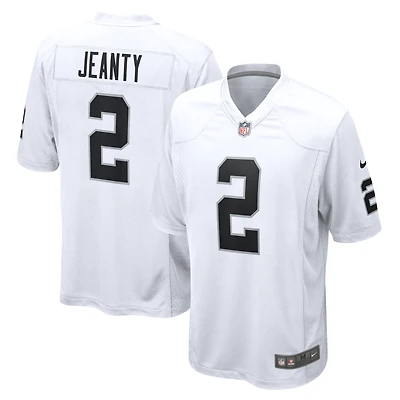 Men's Nike Ashton Jeanty White Las Vegas Raiders Game Jersey