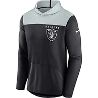 Men's Nike Black/Silver Las Vegas Raiders Athletic Lockup Lightweight Hoodie