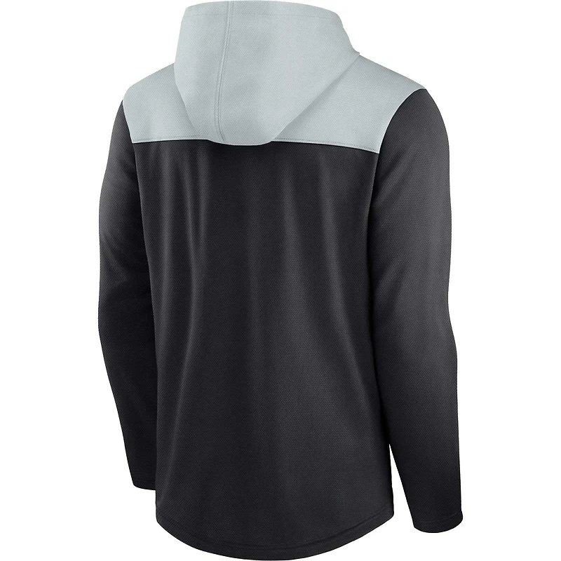 Sweat à capuche léger Nike Las Vegas Raiders noir et argent