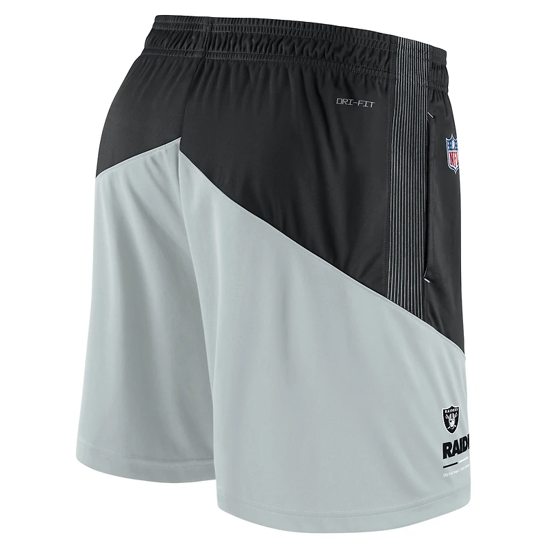 Short Nike Las Vegas Raiders Sideline Primary Lockup Performance Noir/Argent pour Homme
