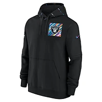 Men's Nike  Black Las Vegas Raiders 2023 NFL Crucial Catch Club Pullover Hoodie