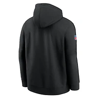 Men's Nike Black Las Vegas Raiders 2024 NFL Crucial Catch Club Pullover Hoodie