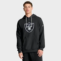 Men's Nike Black Las Vegas Raiders 2025 Sideline Standard Issue Club Dri-FIT Hoodie