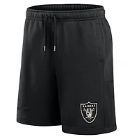 Men's Nike  Black Las Vegas Raiders 24 Edge Fleece Shorts