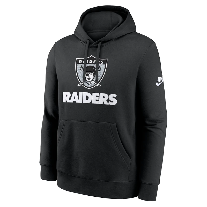 Sweat à capuche Nike noir pour homme des Las Vegas Raiders Best Season Rewind Club