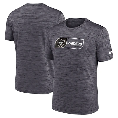 Men's Nike Black Las Vegas Raiders Big & Tall Velocity Jock Tag Performance T-Shirt