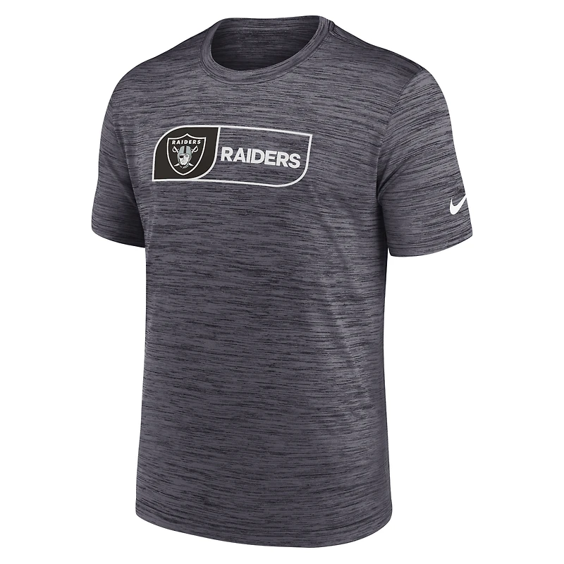 Men's Nike Black Las Vegas Raiders Big & Tall Velocity Performance T-Shirt
