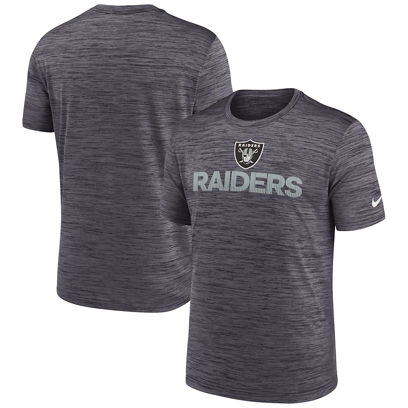 T-shirt Nike Las Vegas Raiders Blitz Velocity Modern Performance pour homme, noir