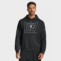 Men's Nike Black Las Vegas Raiders Busted Play Club Fleece Pullover Hoodie