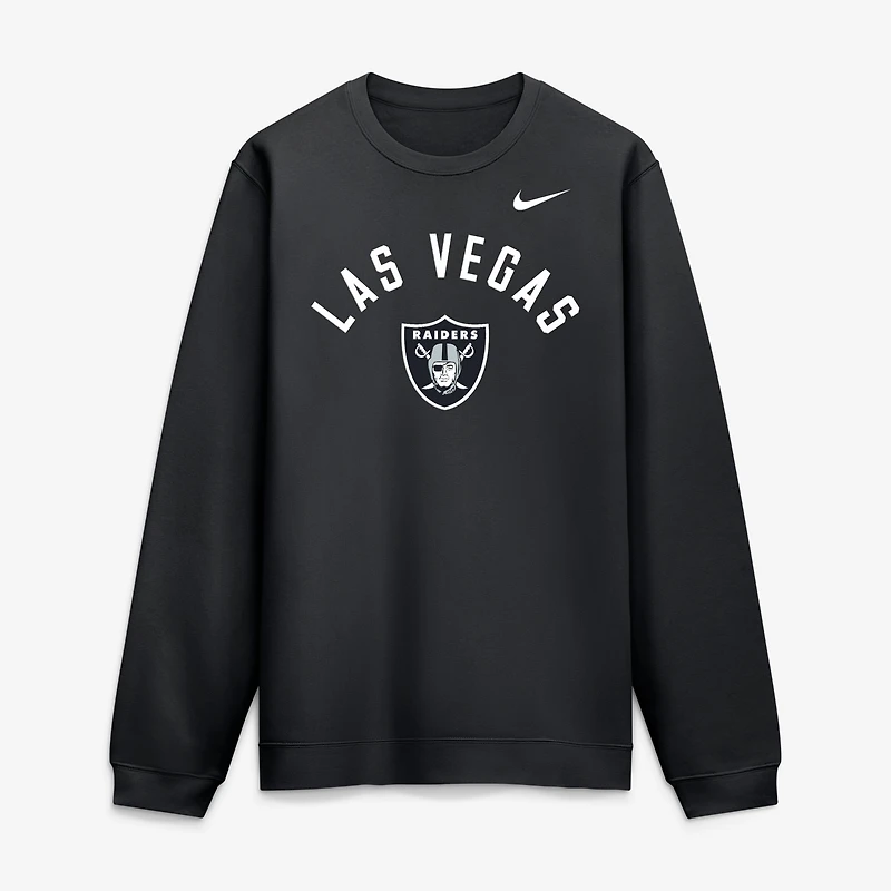 Men's Nike  Black Las Vegas Raiders Defensive Leader Club Fleece Pullover Sweatshirt