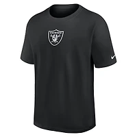 T-shirt Nike noir pour homme Las Vegas Raiders Dominate The Game Essential Max90