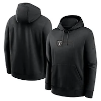 Men's Nike Black Las Vegas Raiders Edge Pack French Terry Club Pullover Hoodie