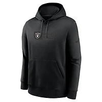 Sweat à capuche Nike noir Las Vegas Raiders Edge Pack French Terry Club pour homme
