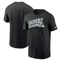 Men's Nike Black Las Vegas Raiders Essential Blitz Lockup T-Shirt
