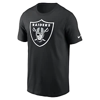 T-shirt Nike noir pour homme avec logo essentiel des Raiders de Las Vegas