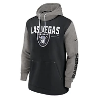 Men's Nike Black Las Vegas Raiders Fashion Color Block Pullover Hoodie