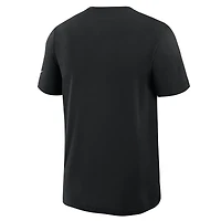 Men's Nike Black Las Vegas Raiders Left End Run Slub Dri-FIT T-Shirt