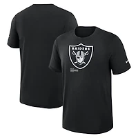 Men's Nike Black Las Vegas Raiders Left End Run Slub Dri-FIT T-Shirt