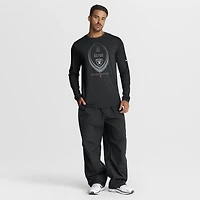 T-shirt à manches longues Nike Legend Icon Dri-FIT noir pour homme, Las Vegas Raiders