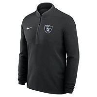 Pull Nike Victory Dri-FIT demi-zip léger noir pour homme des Las Vegas Raiders