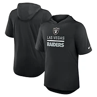Men's Nike Black Las Vegas Raiders Lockup Tri-Blend Hoodie T-Shirt