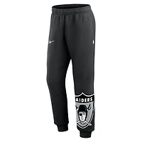 Pantalon de jogging court Nike noir avec logo Las Vegas Raiders pour homme