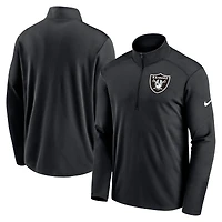 Men's Nike Black Las Vegas Raiders Pacer Performance Quarter-Zip Top