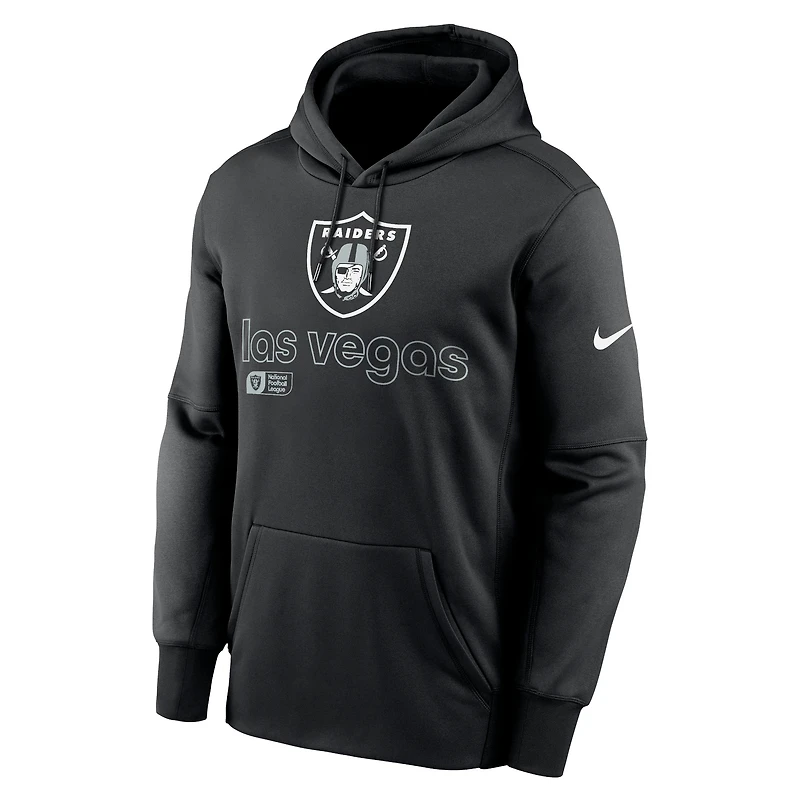 Men's Nike Black Las Vegas Raiders Performance Pullover Hoodie
