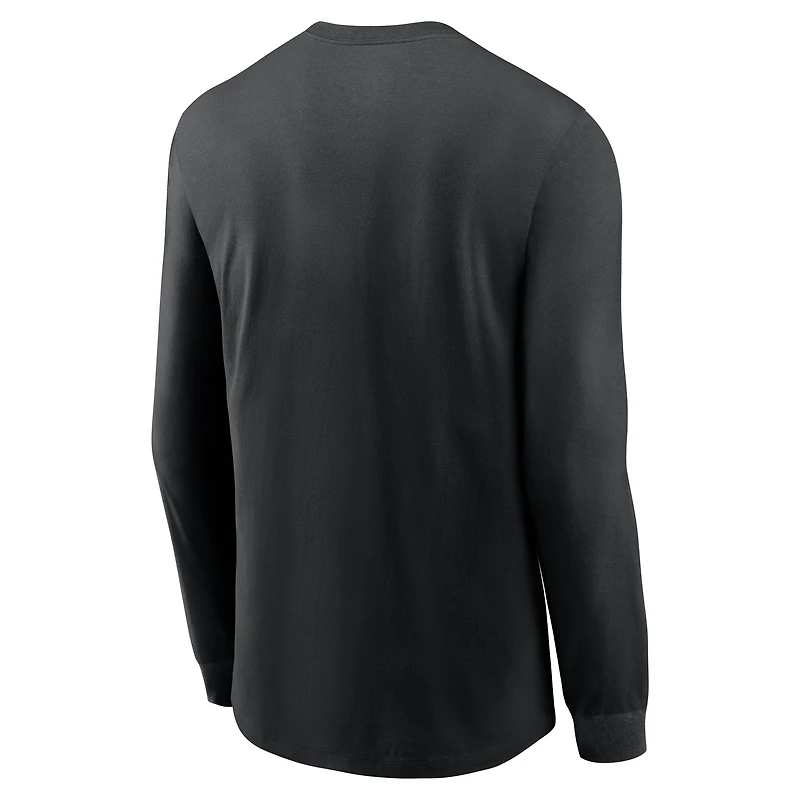 Men's Nike Black Las Vegas Raiders Play to Win Essential Long Sleeve T-Shirt
