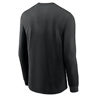 Men's Nike Black Las Vegas Raiders Play to Win Essential Long Sleeve T-Shirt
