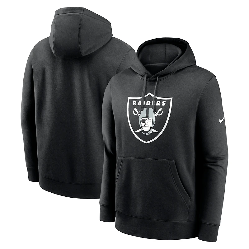 Sweat à capuche Nike noir avec logo Primetime Club des Las Vegas Raiders pour homme