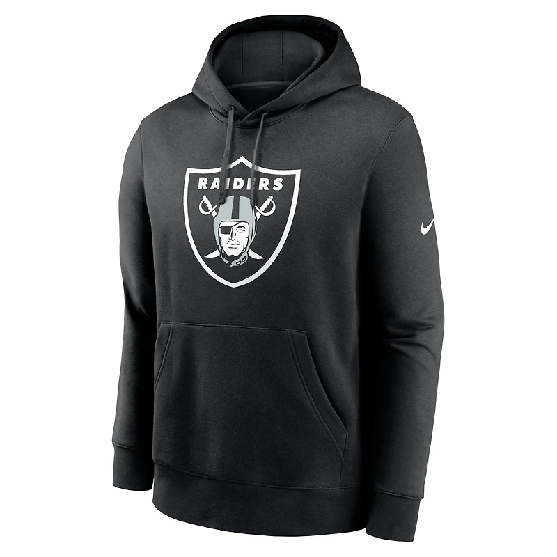 Sweat à capuche Nike noir avec logo Primetime Club des Las Vegas Raiders pour homme
